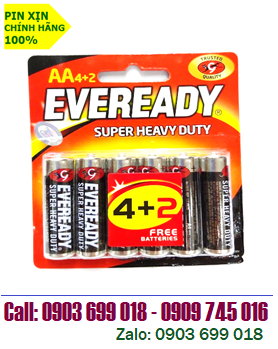 Eveready 1215 BP6; Pin AA 1.5v Eveready 1215 BP6 Heavy Duty (Vỉ 6viên)